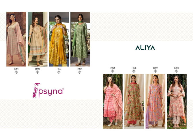 Aliya By Psyna Cotton Printed Kurtis With Bottom Dupatta Wholesale Market In Surat